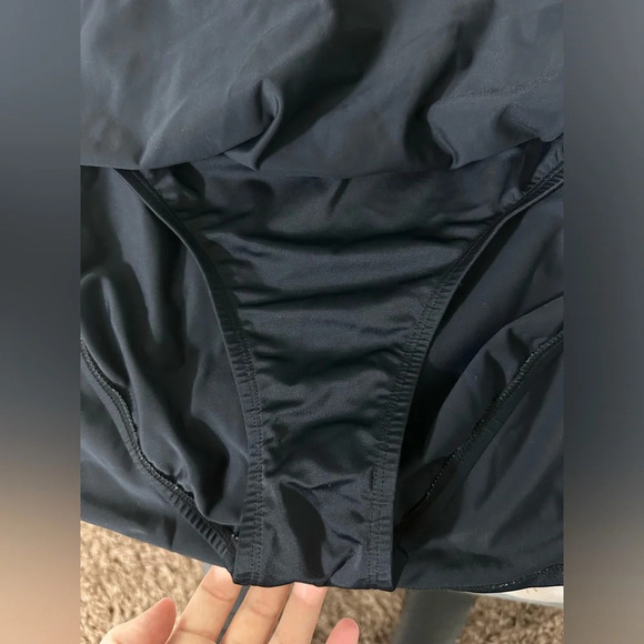 Black lined skirt size XXL #1424 - Picture 3 of 5